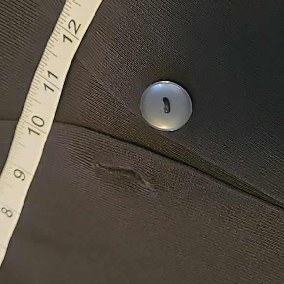 Ladies extra large black rayon nylon 3/4 sleeve jacket - Picture 3 of 4